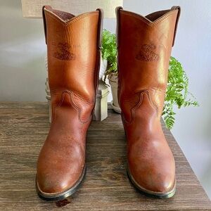 Vintage Mens Leather The Snake Boot Weinbrenner Good year Oil Proof Tread Boot 9